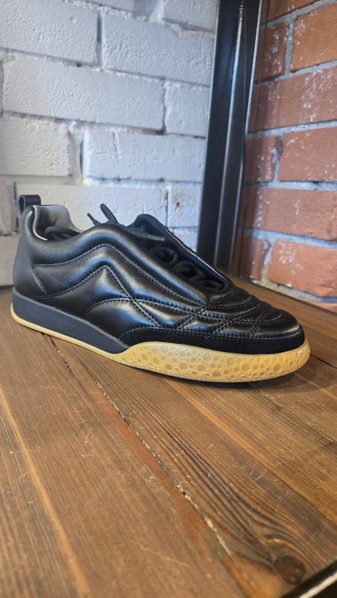 Bubble Ollo Black Leather Sneaker - BOBLK