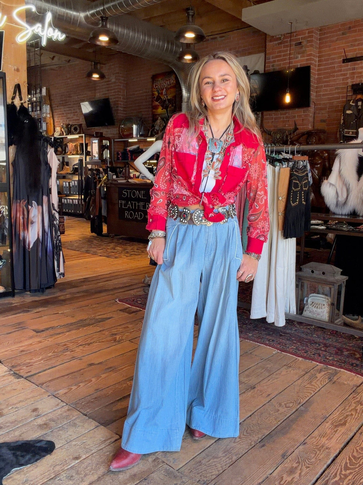 Buckskin Blues Pant - Double D Ranch - P646