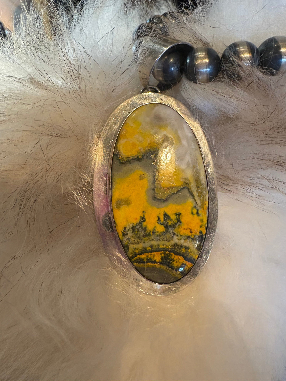 Bumblebee Jasper/Sterling Silver Pendant - PAZ601