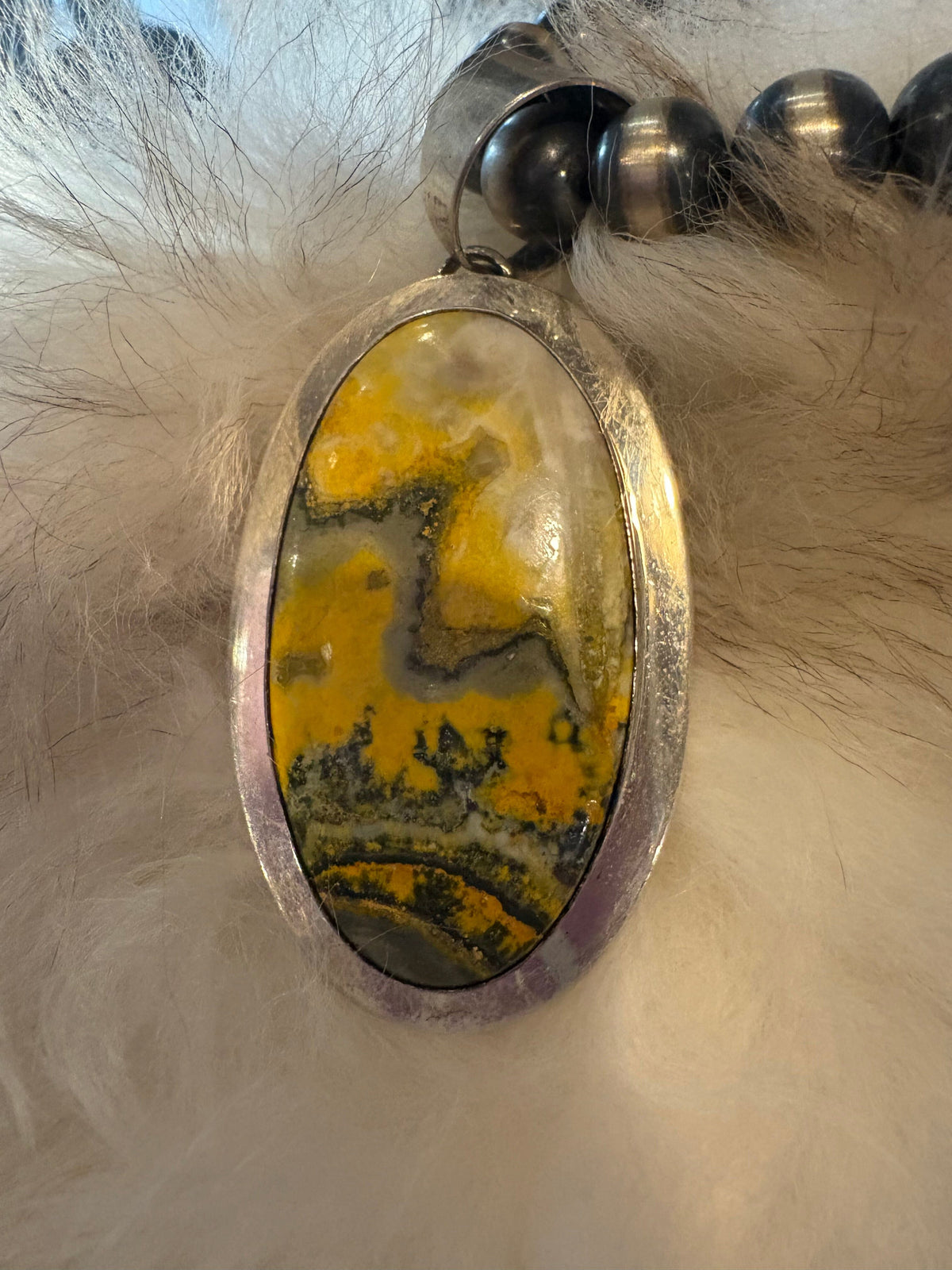 Bumblebee Jasper/Sterling Silver Pendant - PAZ601