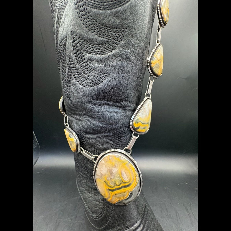 Bumblee Bee Jasper Lariat Necklace - NMH69