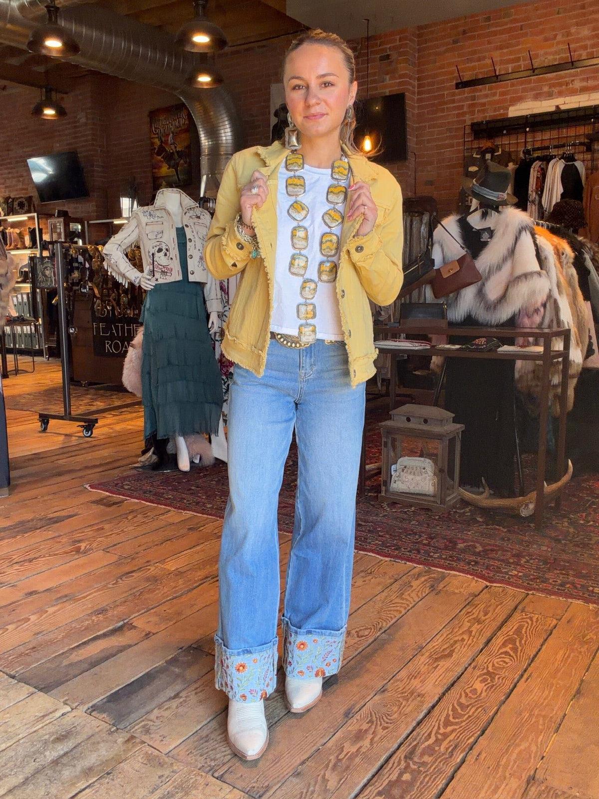 Butter Yellow Frayed Jacket - JWY1YW