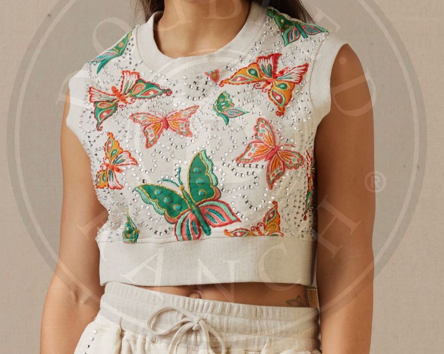 Butterfly Kisses Top - Double D Ranch - T4060