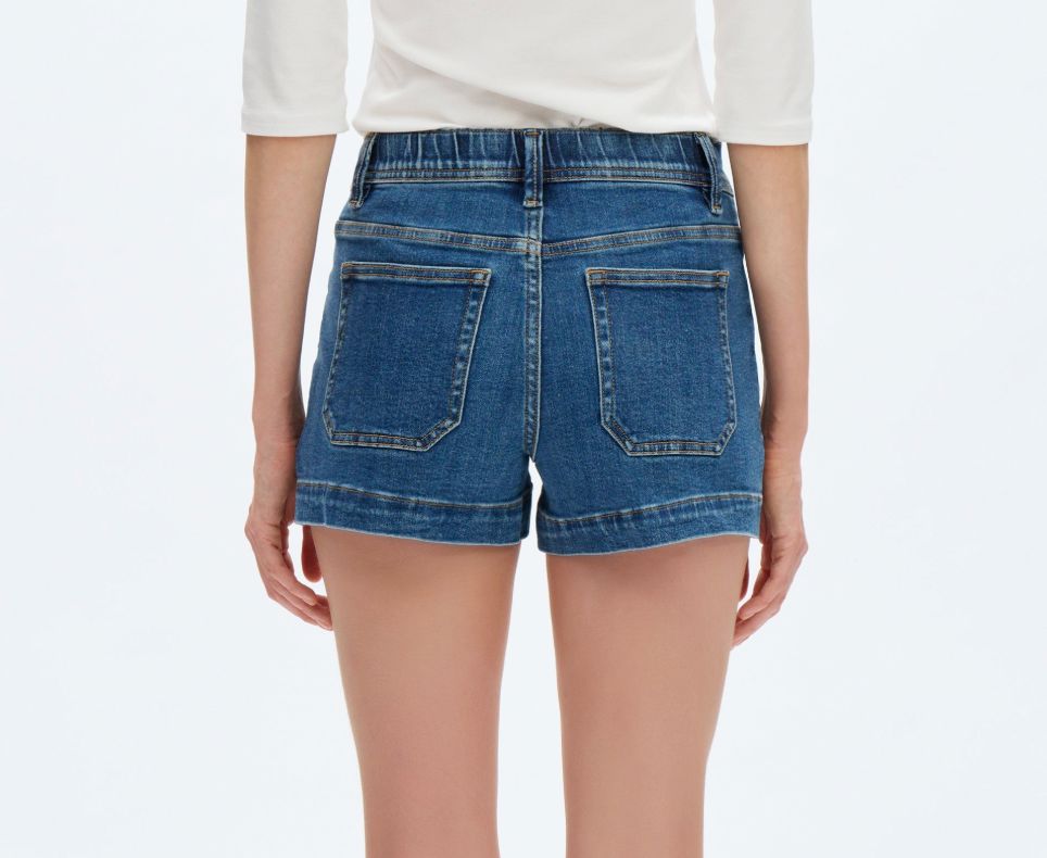 Caius Dark Blue Denim Shorts - BY6112