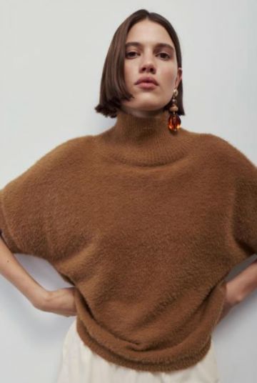 Camel Jovani Sweater - JOVCL
