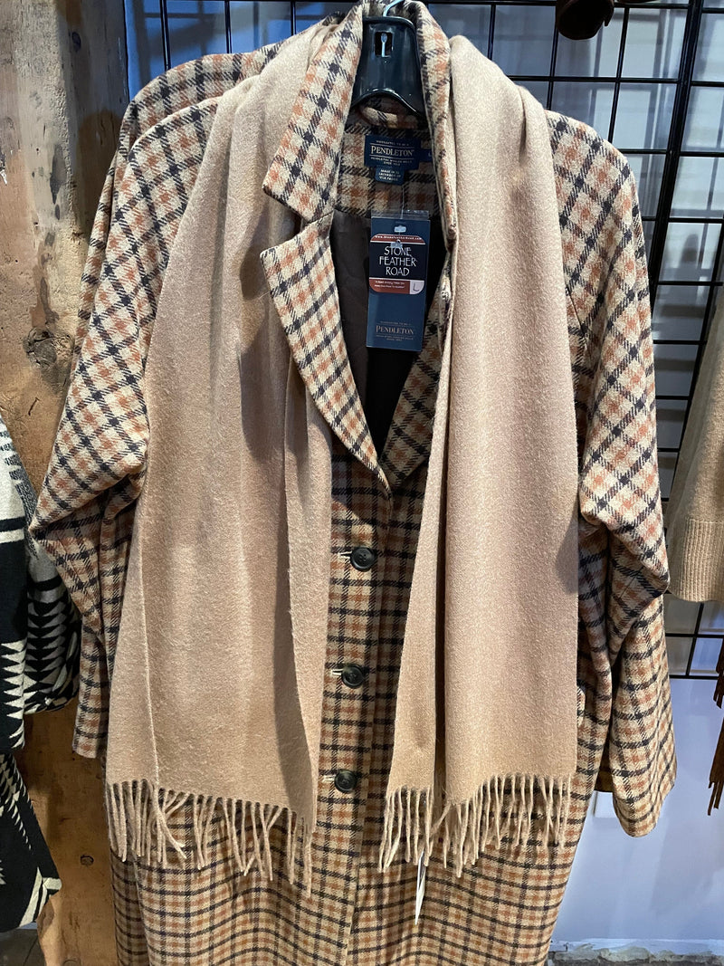 Camel Merino Wool Scarf - SCAL2