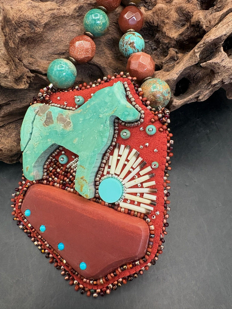 Canyon Sunset Necklace & Earring Set - NSZ246