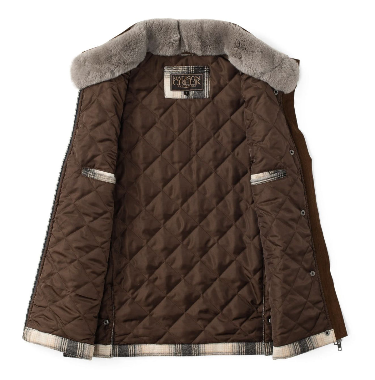 Cashiers Wool Grey Plaid Vest - CASHGP
