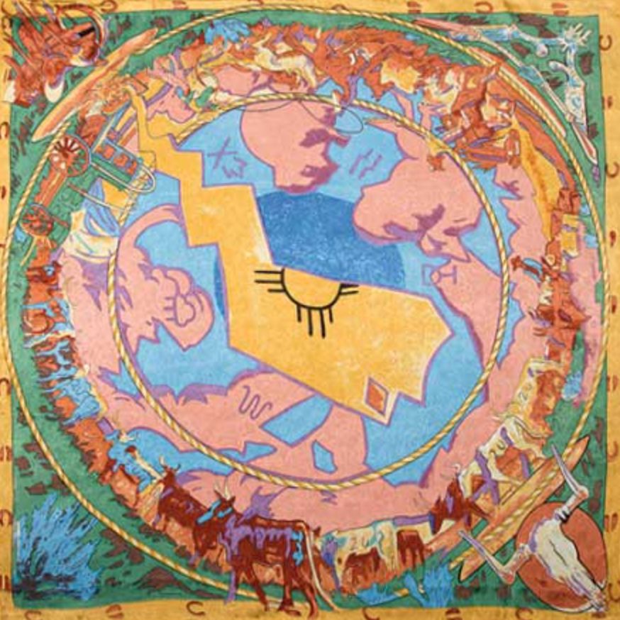 Cattle Drive Silk Scarf - SCWT-LCD