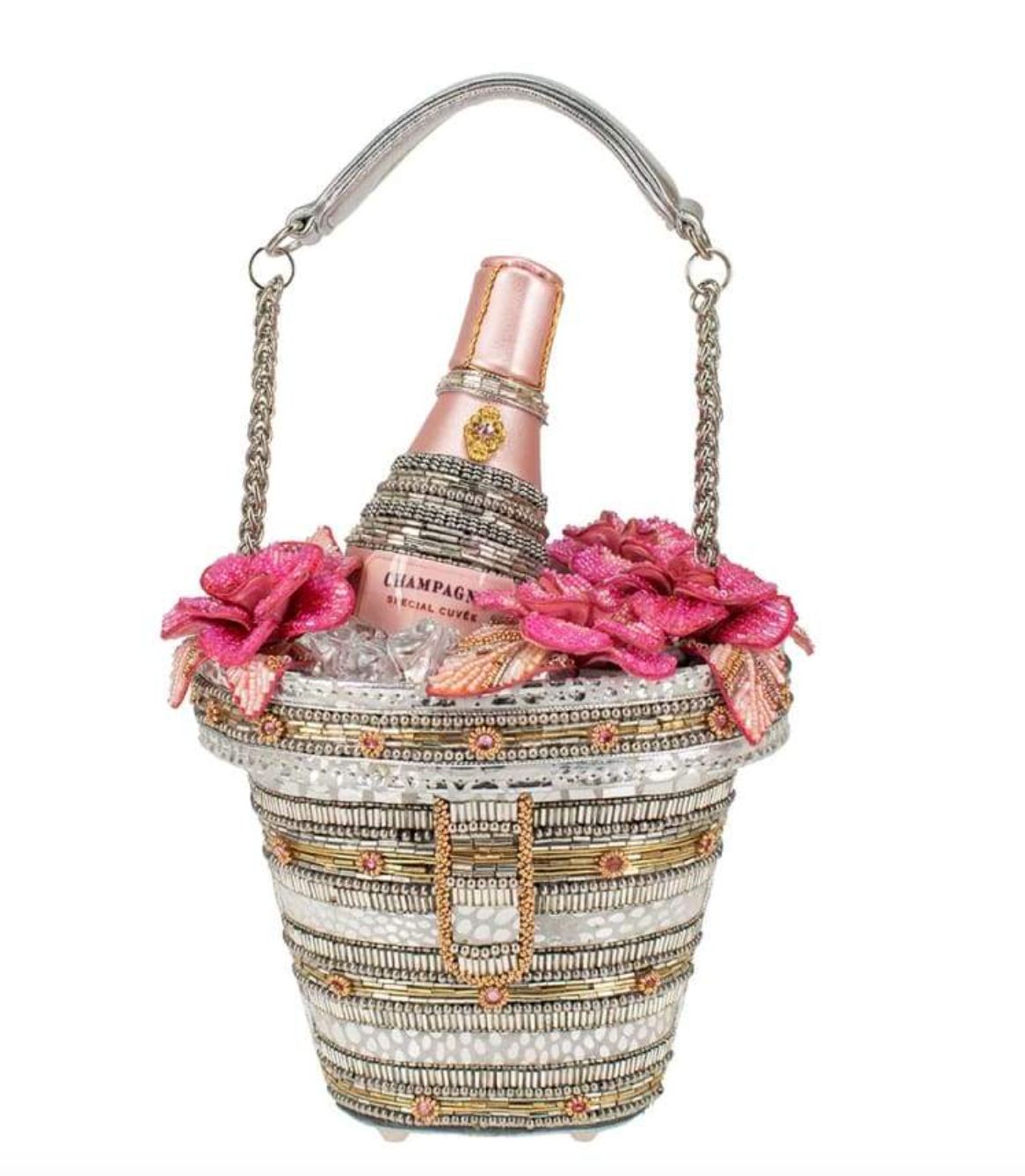 Champagne On Ice Beaded Bag - MF20513
