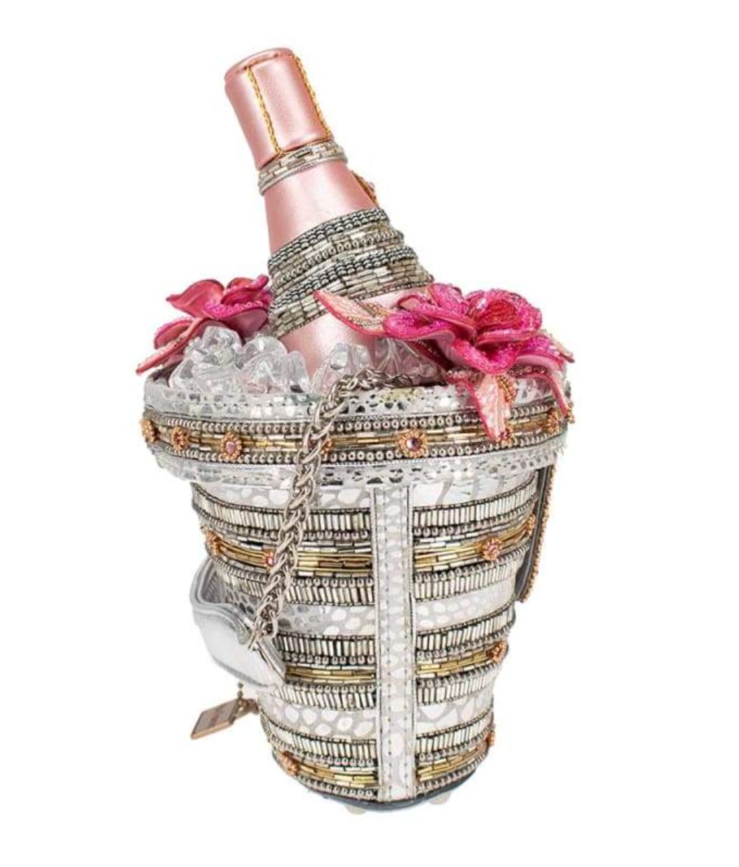 Champagne On Ice Beaded Bag - MF20513