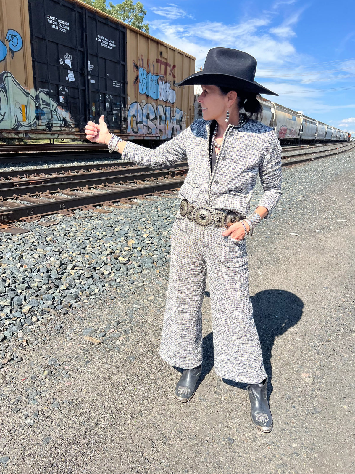 Charlotte Tweed Pant - LY3668