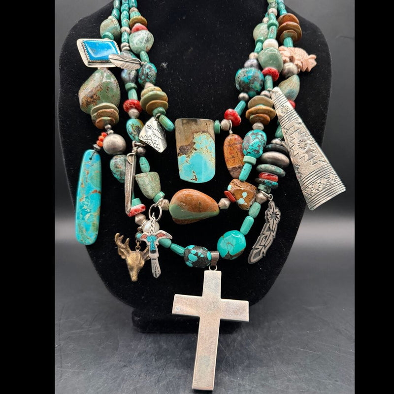 Charm 3 Strand Necklace - NSZ220