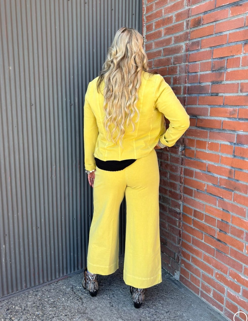 Chartreuse Palazzo Pant - Testimony - P41CR