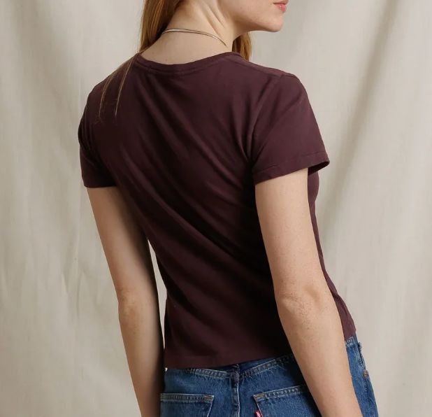 Cherry Lacquer Slim Crew Tee - LSACH