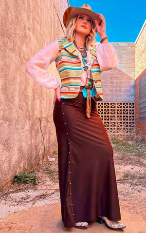 Chocolate Brooke Skirt - SV5022C