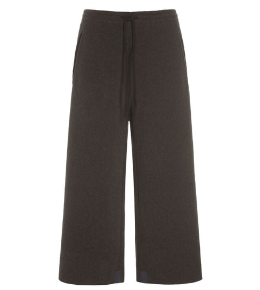 Chocolate Cropped Fleece Pants - 2115C