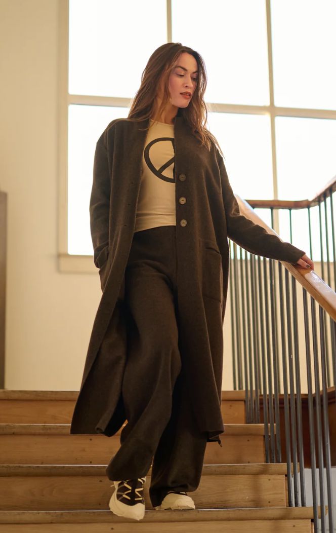 Chocolate Fleece Duster - Henriette Steffensen - 7162C