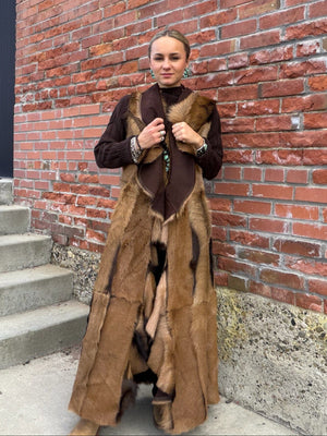Chocolate Goat/Shearling Vest - CYNCH