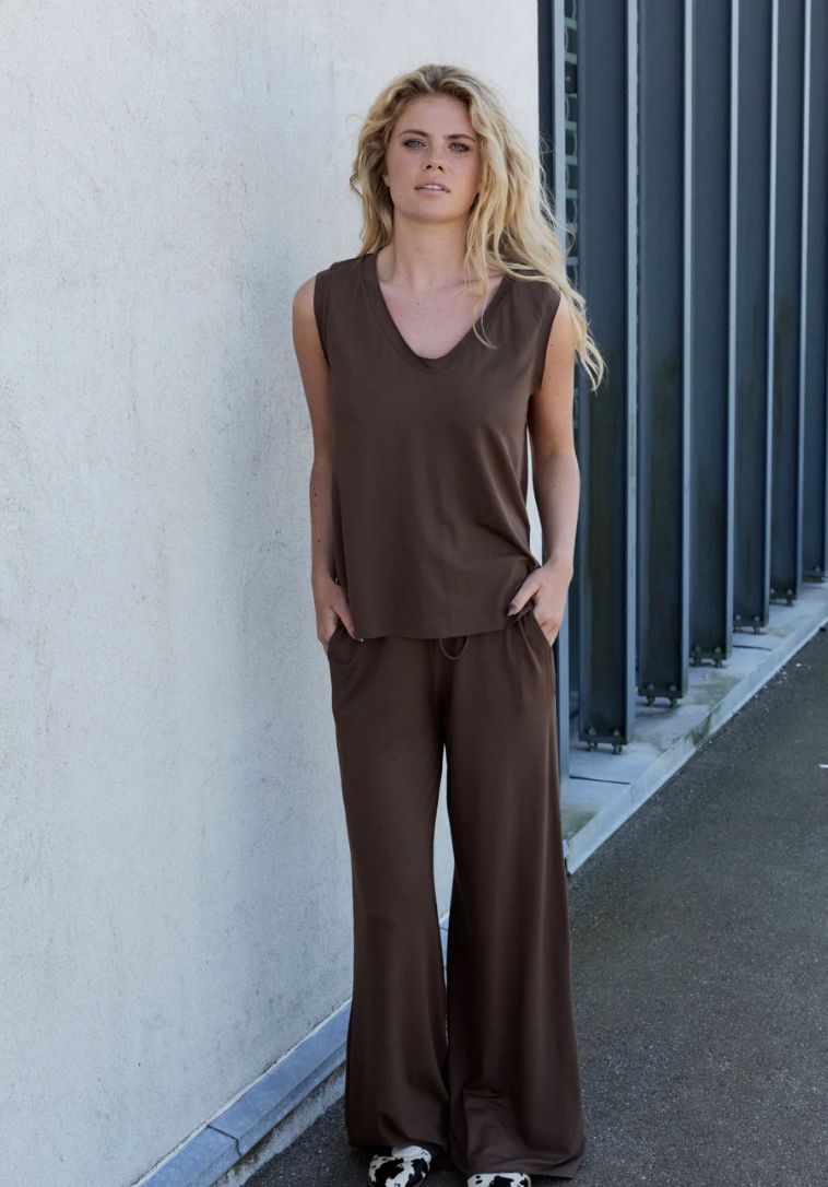 Chocolate Jersey Trouser - Henriette Steffensen - 99013C