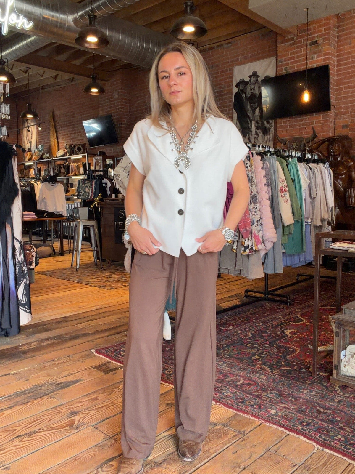 Chocolate Jersey Trouser - Henriette Steffensen - 99013C