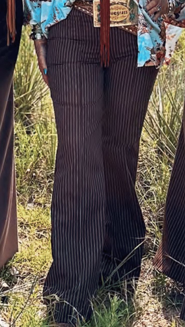 Chocolate Pinstripe Trouser - SV5028C