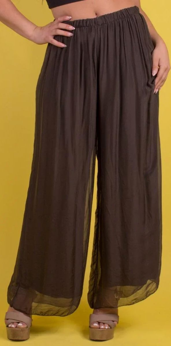 Chocolate Silk Pant - 3958-CC
