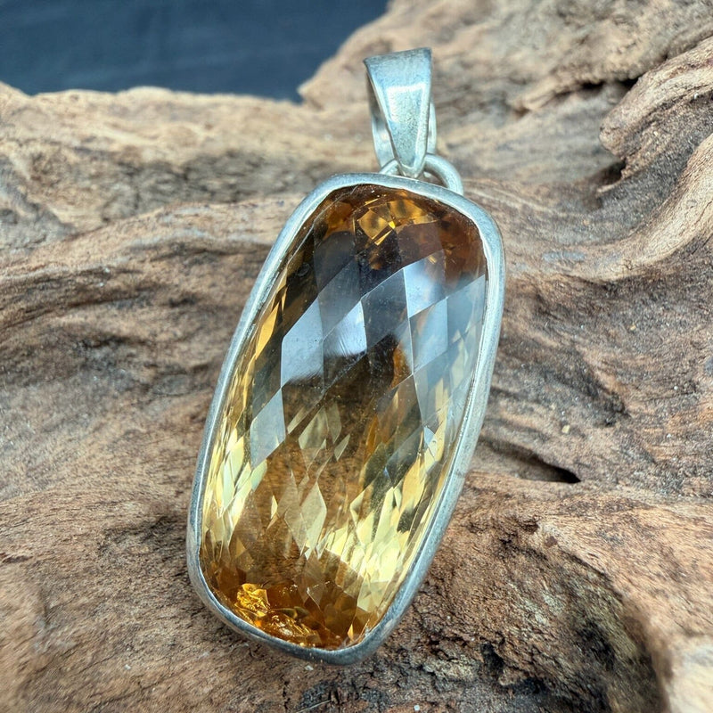 Citrine Sterling Silver Pendant - POA18