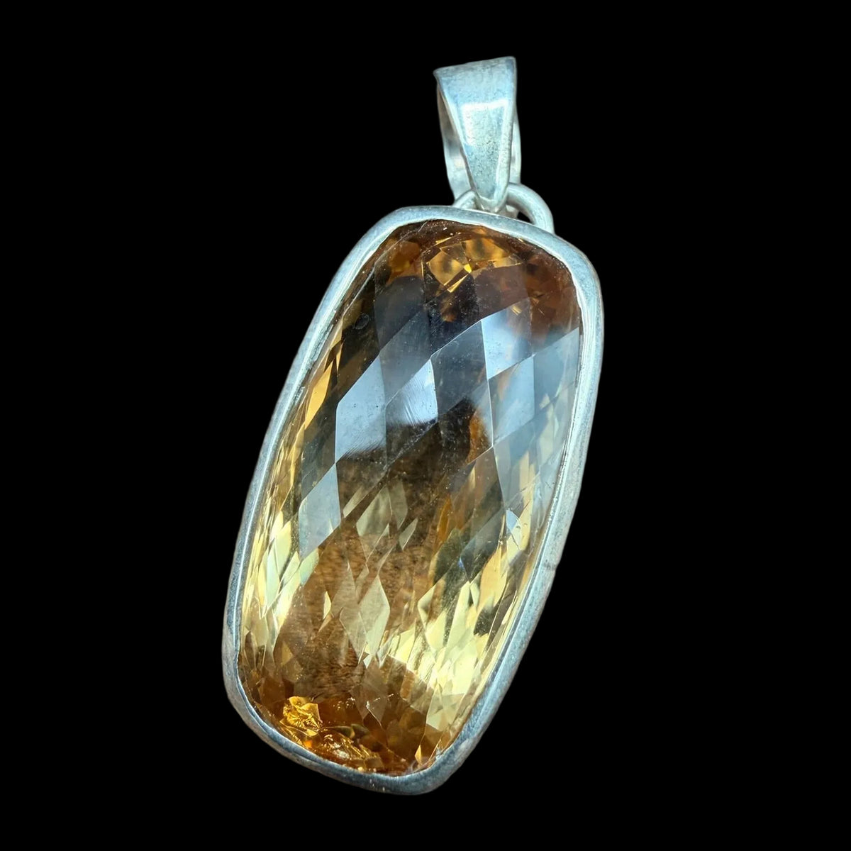 Citrine Sterling Silver Pendant - POA18