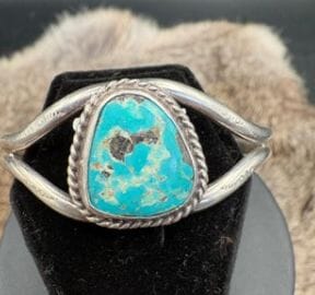 CMH291 Royston Turquoise/Sterling Cuff - CMH291