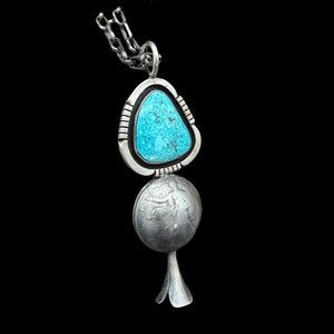 Coin W/ Turquoise Chain Necklace - NVO20