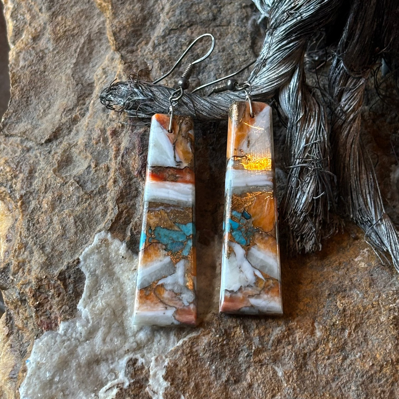 Composite Stone Earrings - ESPR27-G