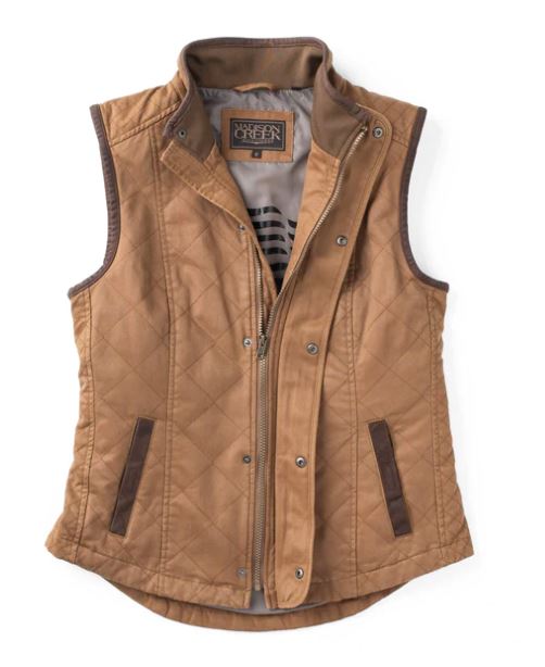 Women's Vest - Tan - Madison Creek - VMC7 – STONE FEATHER ROAD