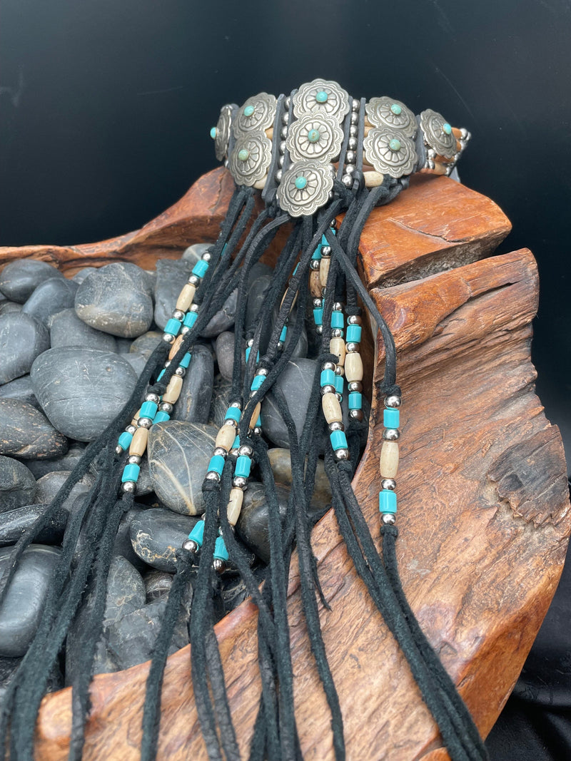 Concho Collar with Fringe - NCM1-RT