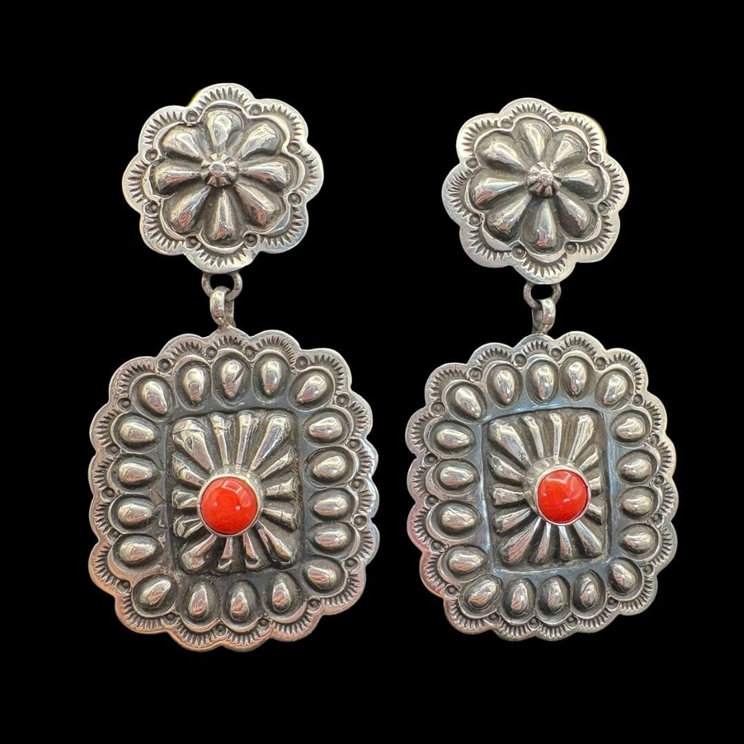 Concho/Relief Post Earrings - EAZ233