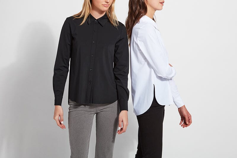 Connie Button Down - Black - LY2435B