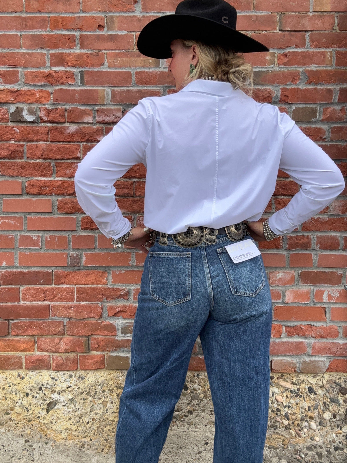 Connie Button Down - White - LY2435W