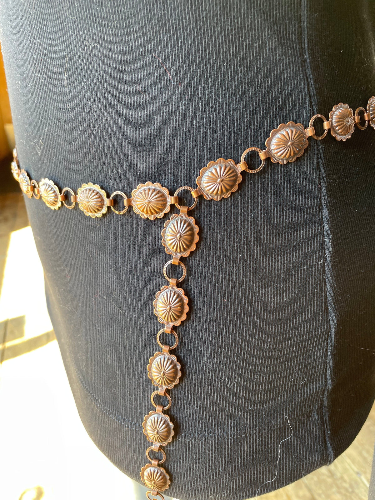 Copper Chain Concho Belt - BSW13