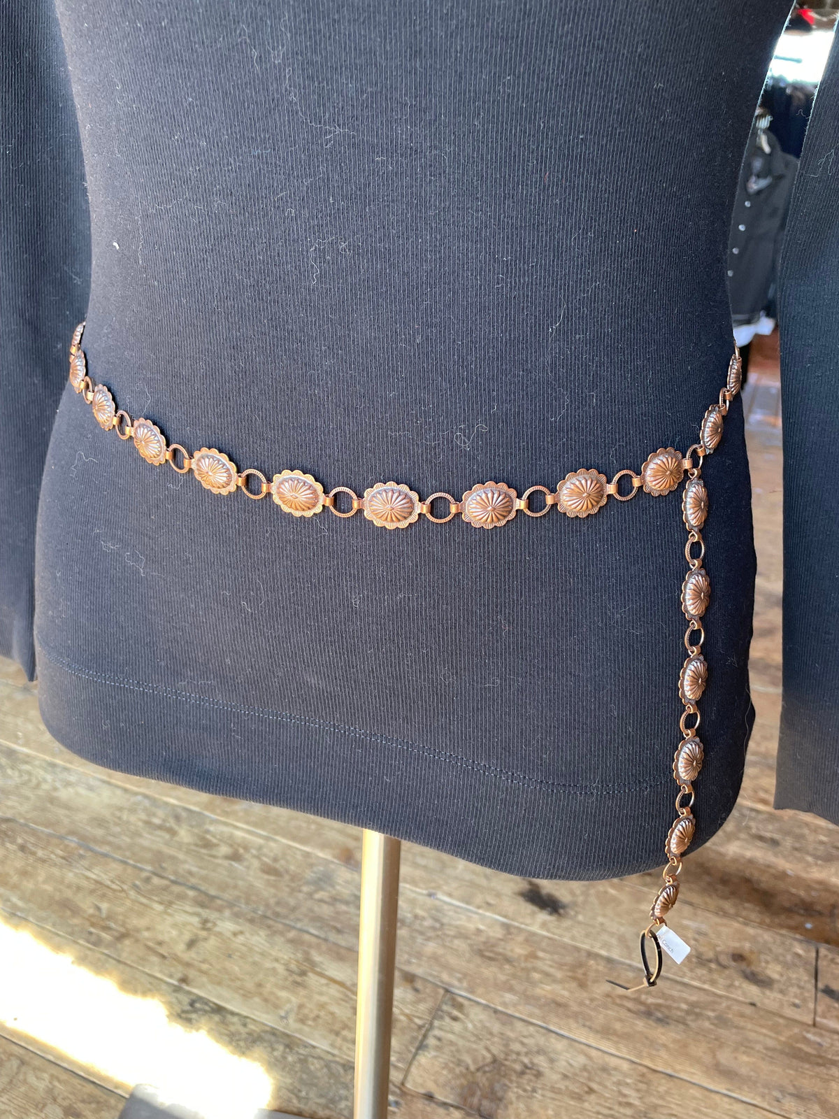 Copper Chain Concho Belt - BSW13