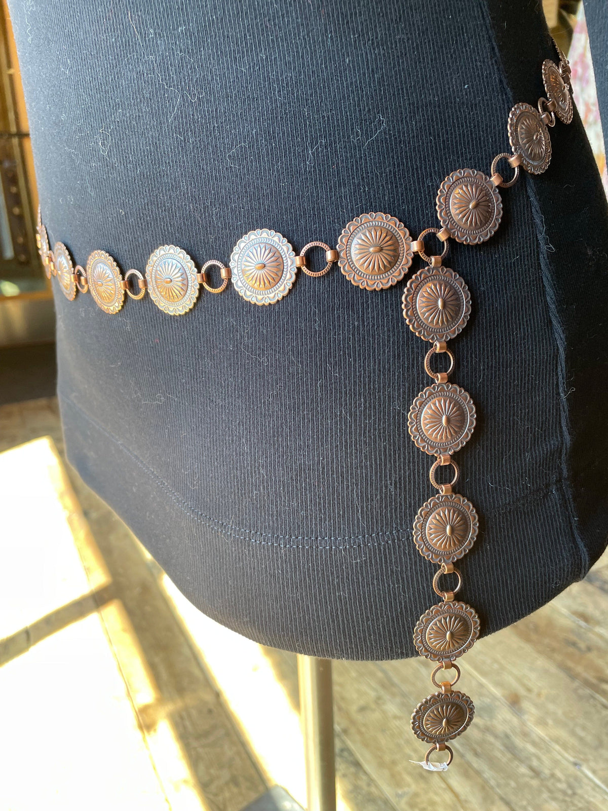 Copper Chain Concho Belt - BSW16