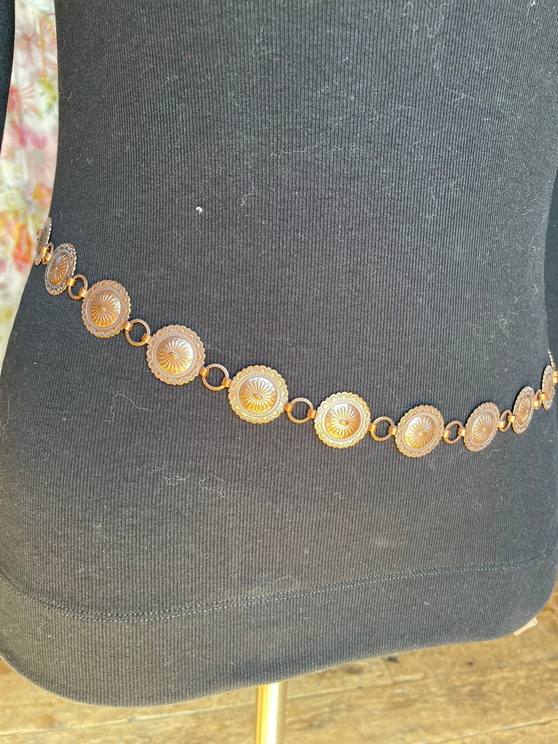 Copper Chain Concho Belt - BSW16