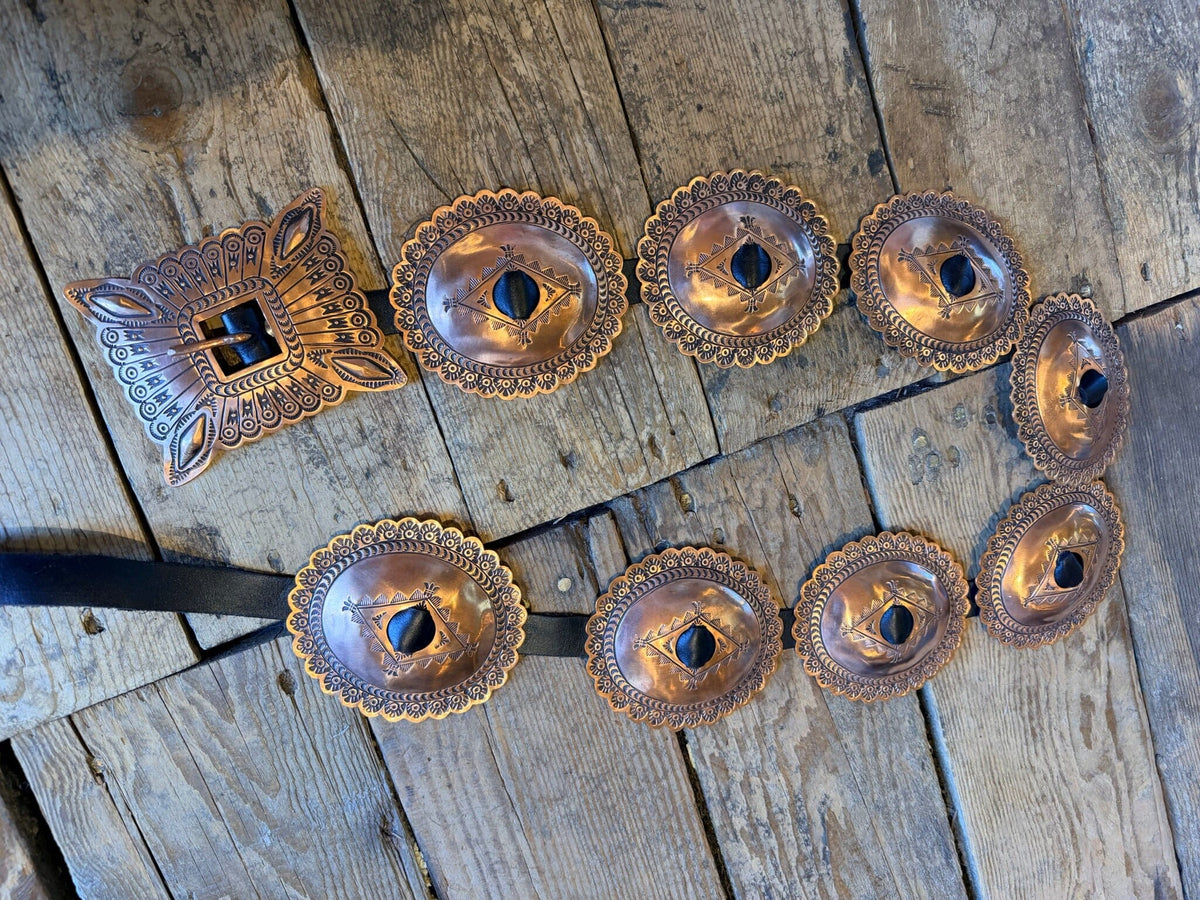 Copper Concho Belt - BUGE1