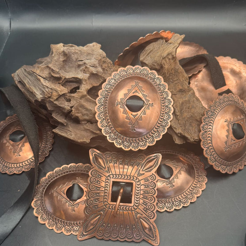Copper Concho Belt - BUGE1