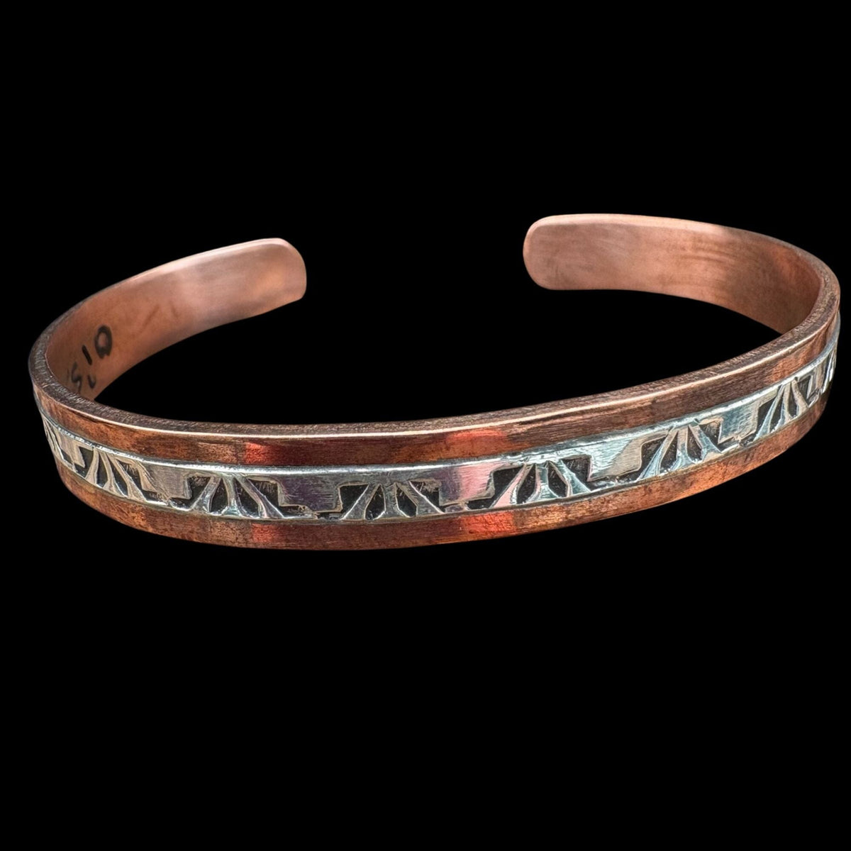 Copper/Stamped Sterling Cuff - CSL38