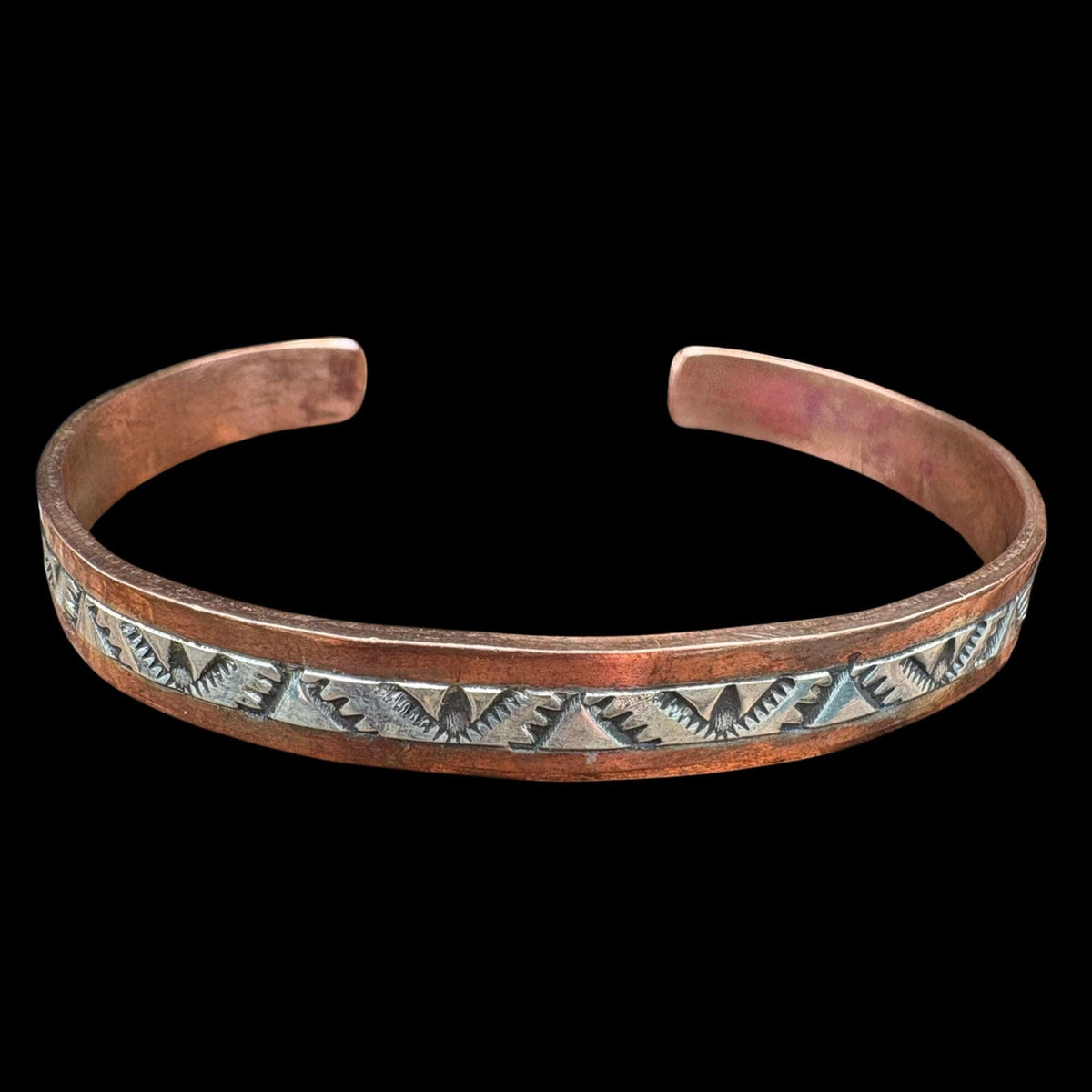 Copper/Stamped Sterling Cuff - CSL39