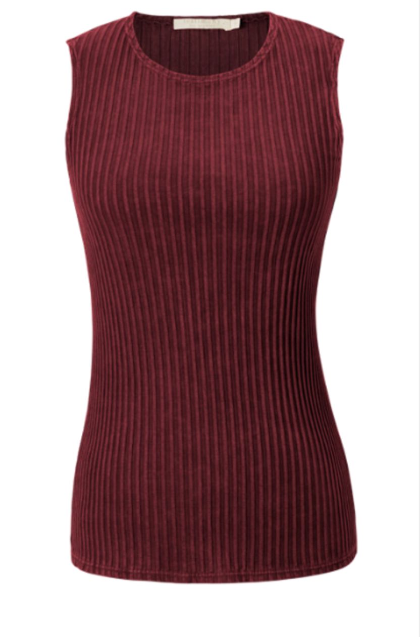 Cordovan Ribbed Tank - Testimony - T13C