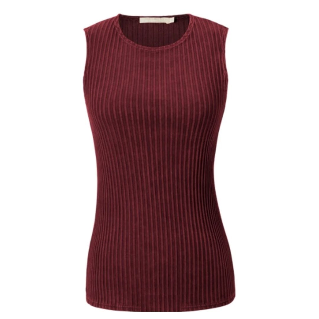 Cordovan Ribbed Tank - Testimony - T13C