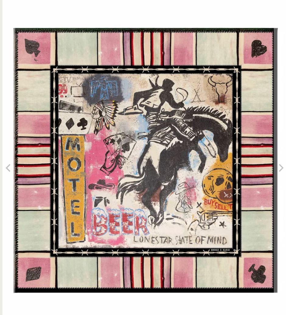 Cowboy Graffiti Scarf - Double D Ranch - SCARF226