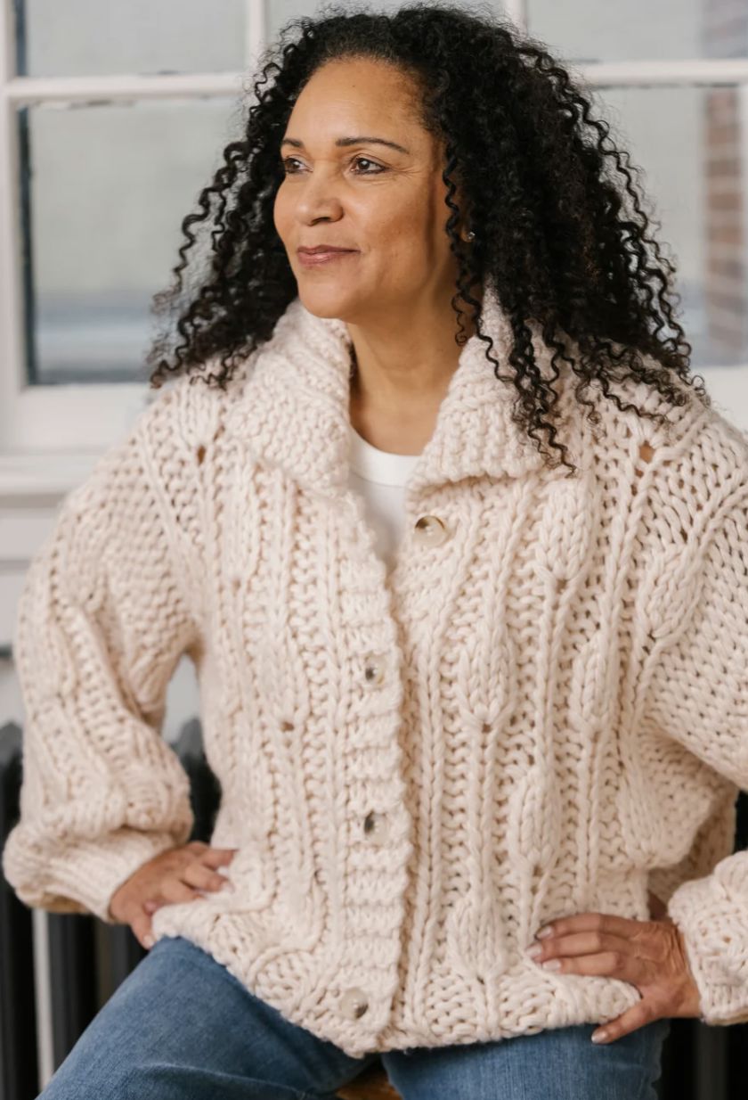 Cream Lyla Cardigan - 5924CR