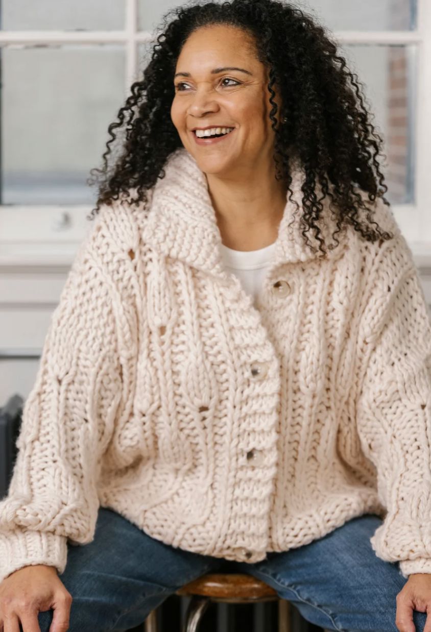 Cream Lyla Cardigan - 5924CR